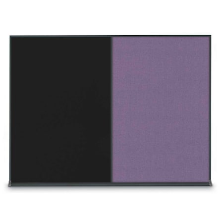 United Visual Products Double Door Radius Plus Corkboard, 48"X UV8003PLUS-GOLD-DBURGU